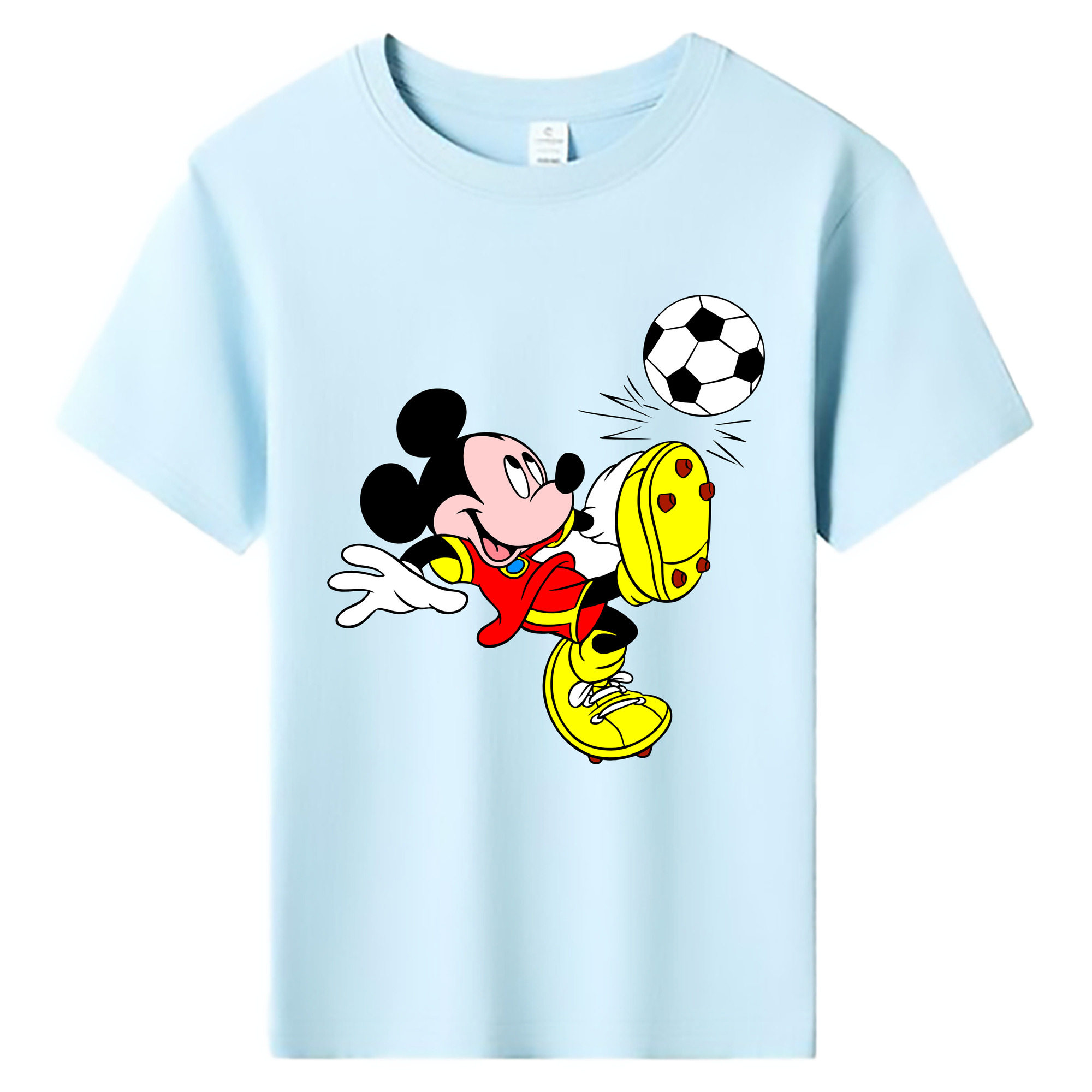 ミッキーマウス Mickey Mouse 綿100％キッズTシャツ（フロントプリント）